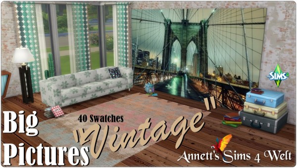  Annett`s Sims 4 Welt: Big Pictures Vintage