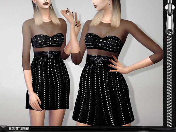  The Sims Resource: Martha Dress by Miss Fortune