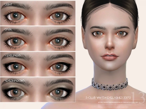  The Sims Resource: Eyelashes 201713 by S Club