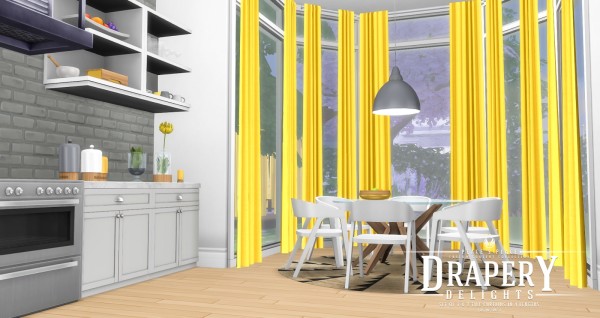 Simsational designs: Drapery Delights   Curtain Set