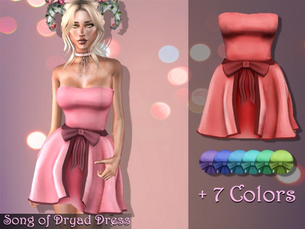  The Sims Resource: Song of Dryad Dress by Genius666