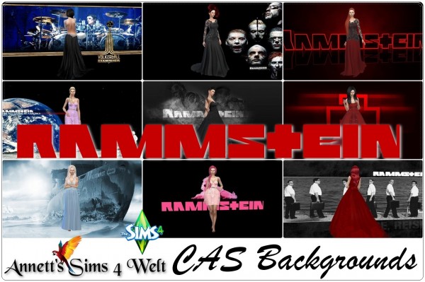  Annett`s Sims 4 Welt: CAS Backgrounds Rammstein