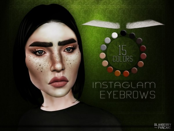  The Sims Resource: InstaGlam Eyebrows by Blahberry Pancake