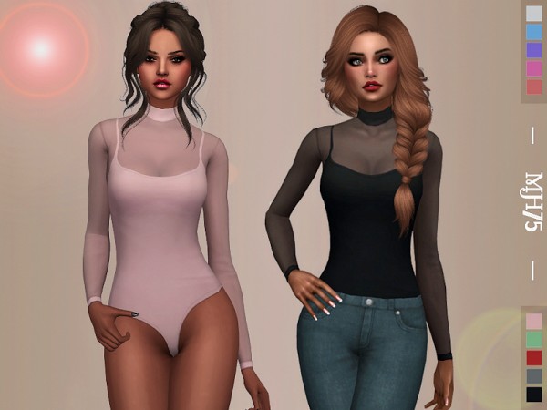  The Sims Resource: Athena Bodysuit by Margeh 75