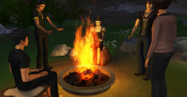  Mod The Sims: Campfire Lighting Fix by simsilver0