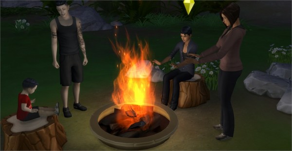  Mod The Sims: Campfire Lighting Fix by simsilver0