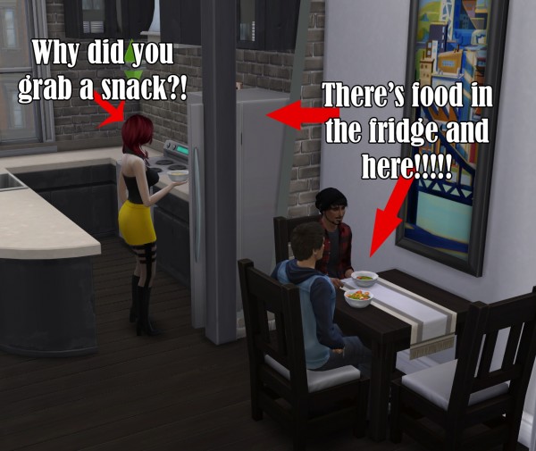  Mod The Sims: No Auto Snacks! by meharie