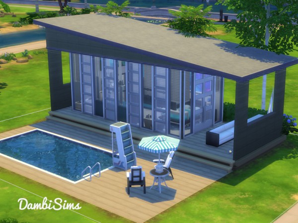  The Sims Resource: Modern Tiny Villa by dambisims
