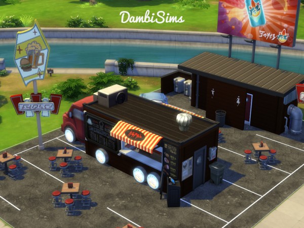  The Sims Resource: Food Truck Restaurant by dambsims