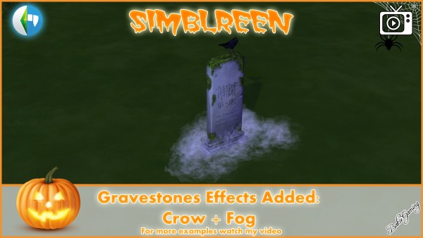  Mod The Sims: Simblreen   Gravestones and Effects by Bakie