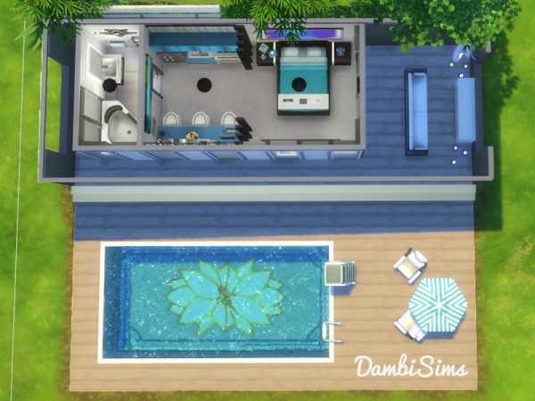 The Sims Resource: Modern Tiny Villa by dambisims
