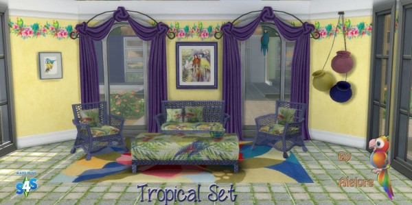  Alelore Sims Blog: Tropical set