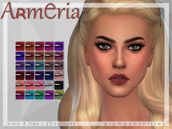  The Sims Resource: Armeria   Lips by Plumbobs n Fries