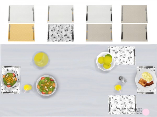  The Sims Resource: Place Setting Set by DOT