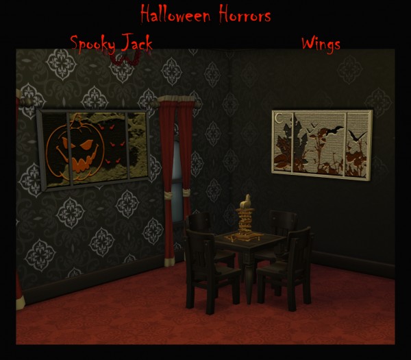  Mod The Sims: Halloween Horrors   5 Paintings by Simmiller