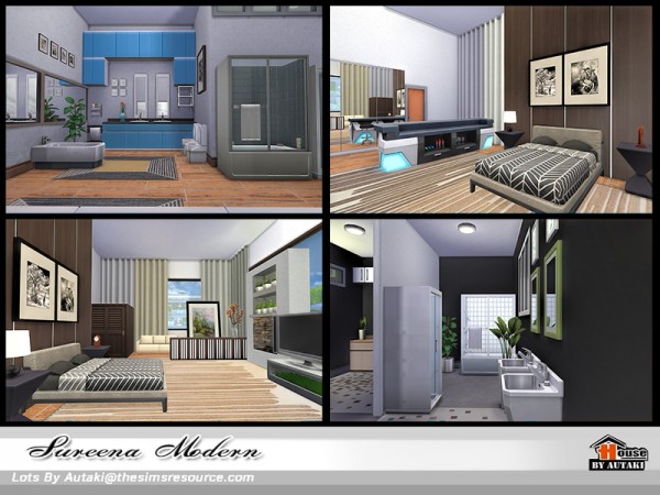  The Sims Resource: Sureena Modern house by Autaki