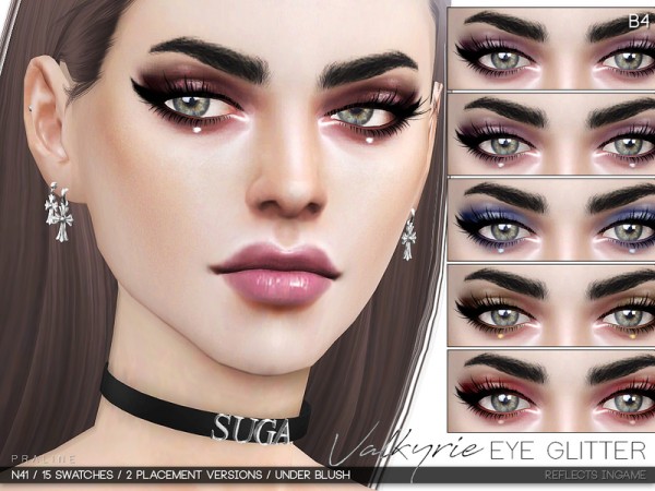  The Sims Resource: Valkyrie Eye Glitter N41 by Pralinesims