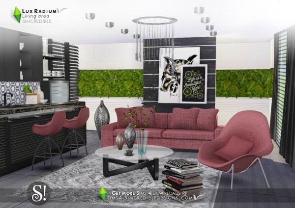  SIMcredible Designs: Lux Radium livingroom and kitche open space