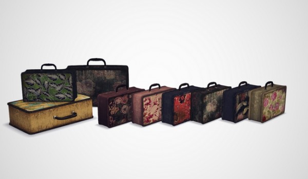  Sims 4 Designs: Grannys Secret Suitcases and Cashcrafts Grannys Lamps.