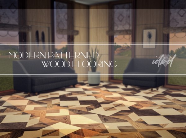  Sims 4 Designs: Modern Patterned Wood Floors