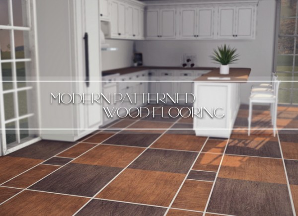  Sims 4 Designs: Modern Patterned Wood Floors