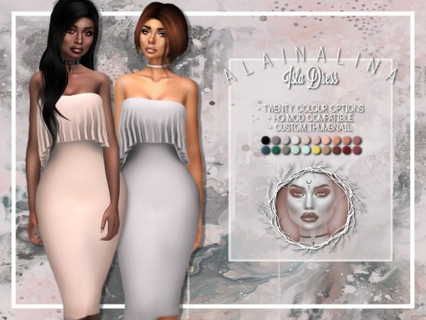  The Sims Resource: Isla Dress by alainalina