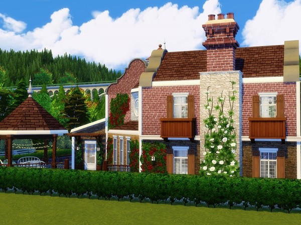  The Sims Resource: Brindleton Manor house by MychQQQ