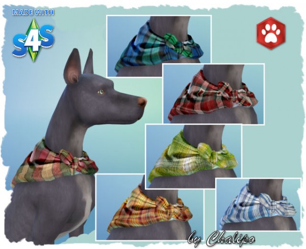  All4Sims: Dog Collar by  Chalipo
