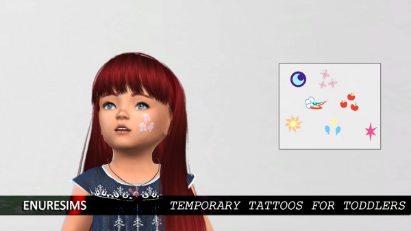  Enure Sims: Temporary Tattoos for Toddlers