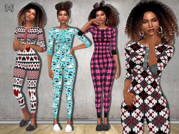 The Sims Resource: One Piece pajams N1 by MartyP • Sims 4 Downloads