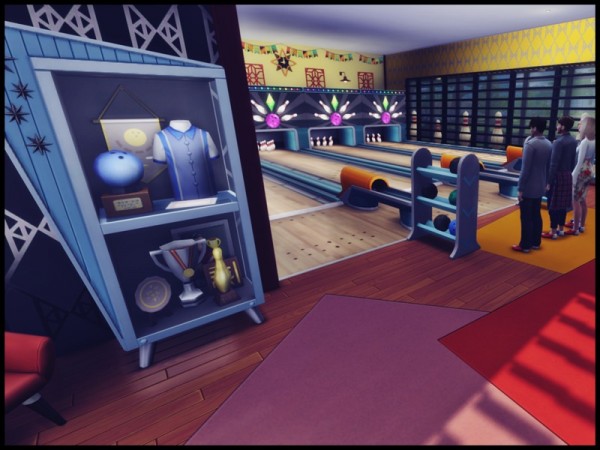  The Sims Resource: Sandy Run Bowling Center by Terramoon