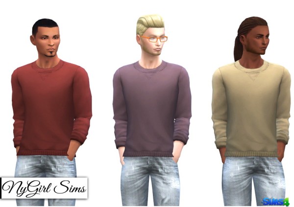  NY Girl Sims: Rolled Sleeve Sweatshirt