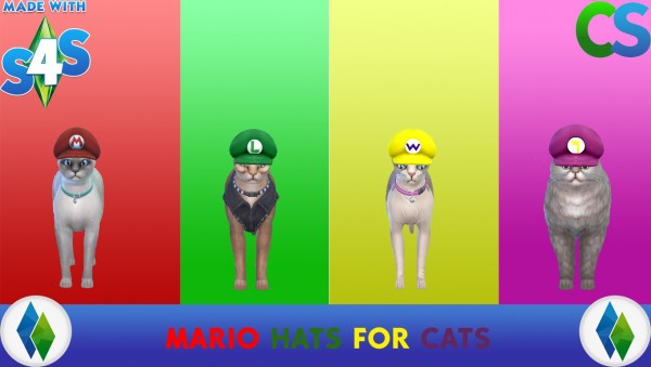  Simsworkshop: Mario Hats For Cats by cepzid