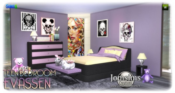  Jom Sims Creations: Evassen bedroom