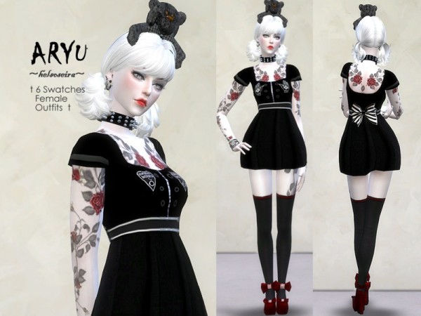  The Sims Resource: ARYU   Mini dress by Helsoseira