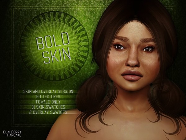  The Sims Resource: Bold Skin and Overlay   plus size skin by Blahberry Pancake