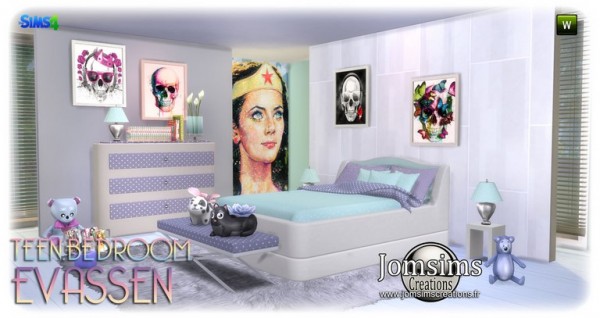  Jom Sims Creations: Evassen bedroom