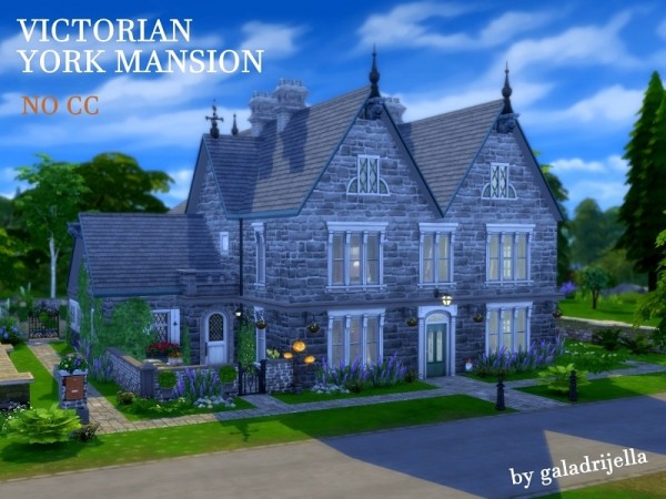  The Sims Resource: Victorian York Mansion by galadrijella