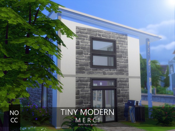  The Sims Resource: Tiny modern house NO CC! by Merci
