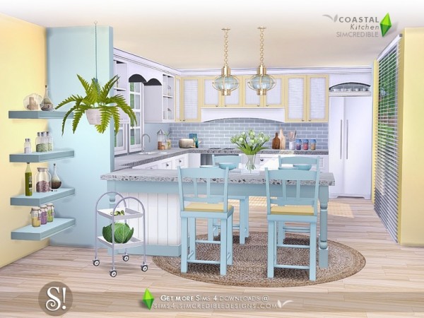  The Sims Resource: Coastal Kitchen by SIMcredible