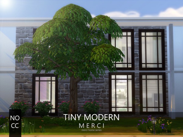  The Sims Resource: Tiny modern house NO CC! by Merci