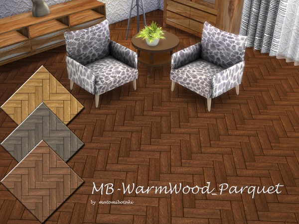  The Sims Resource: Warm Wood Parquet by matomibotaki