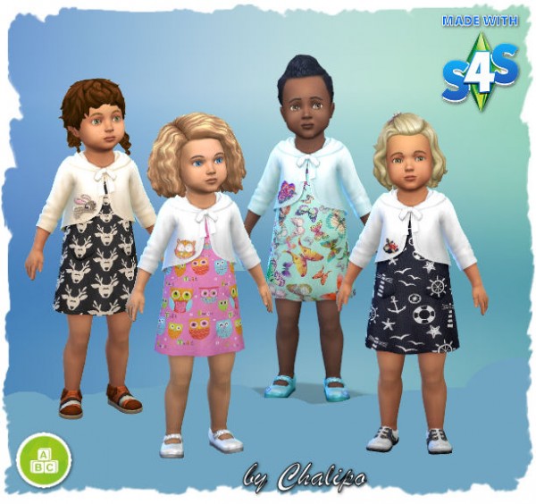  All4Sims: Toddler dress with jacket by Oldbox