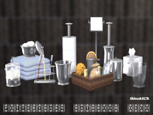  The Sims Resource: Decor Bathroom Pottery Barn by ShinoKCR