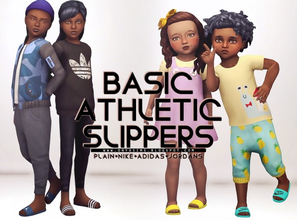  Onyx Sims: Basic Athletic Slippers