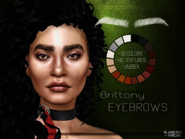  The Sims Resource: Brittany Eyebrows by Blahberry Pancake