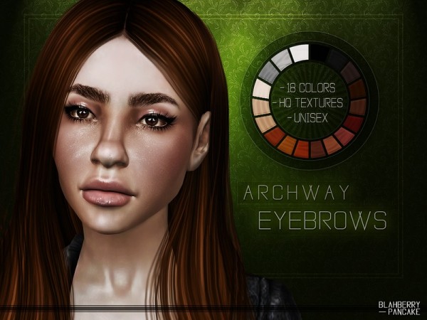  The Sims Resource: Archway Eyebrows by Blahberry Pancake