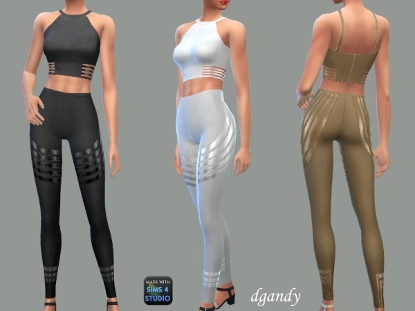  The Sims Resource: Leggings and Top   Devon by dgandy