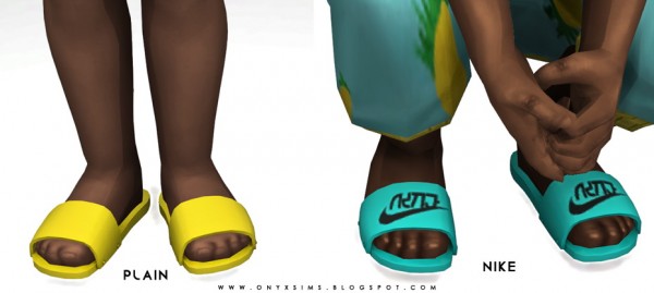  Onyx Sims: Basic Athletic Slippers