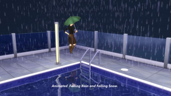  Mod The Sims: Animated Rain and Snow by Snowhaze